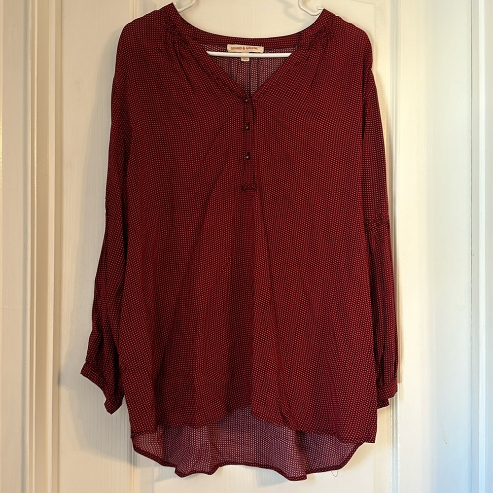 Women’s Blouse Button Detail Size Large - Picture 1 of 5